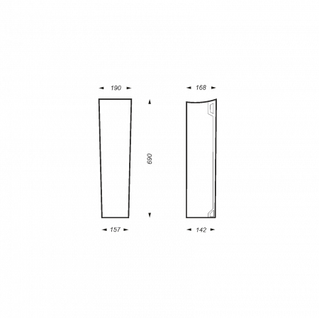 Раковина подвесная Sanita Luxe Classic CLCSLWB01 белая